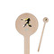 Softball Wooden 7.5" Stir Stick - Round - Closeup