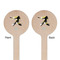 Softball Wooden 7.5" Stir Stick - Round - Double Sided - Front & Back