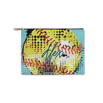 Softball Zipper Pouch - Small - 8.5"x6" (Personalized)