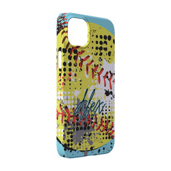 Softball iPhone Case - Plastic - iPhone 14 Pro (Personalized)