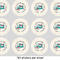 Camper 1" Multipurpose Round Labels - Sheet