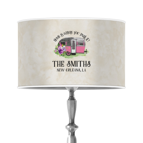 Custom Camper 12" Drum Lamp Shade - Poly-film (Personalized)