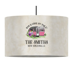 Camper 12" Drum Pendant Lamp - Fabric (Personalized)