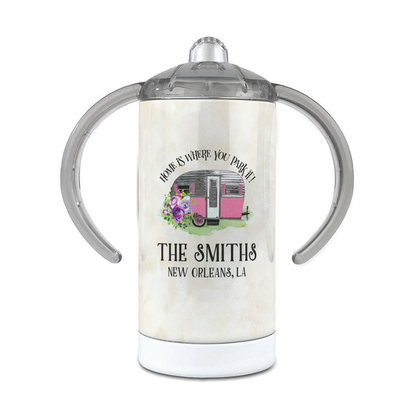 Custom Camper 12 oz Stainless Steel Sippy Cup (Personalized)