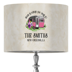 Camper 16" Drum Lamp Shade - Fabric (Personalized)