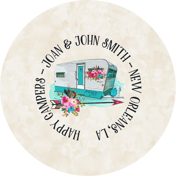 Custom Camper Multipurpose Round Labels - 2" (Personalized)