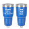 Camper 30 oz Stainless Steel Ringneck Tumbler - Blue - Double Sided - Front & Back