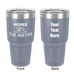 Camper 30 oz Stainless Steel Tumbler - Grey - Double-Sided (Personalized)