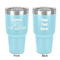 Camper 30 oz Stainless Steel Ringneck Tumbler - Teal - Double Sided - Front & Back