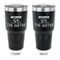 Camper 30 oz Stainless Steel Ringneck Tumblers - Black - Double Sided - APPROVAL