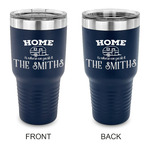 Camper 30 oz Stainless Steel Tumbler - Navy - Double Sided (Personalized)