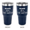 Camper 30 oz Stainless Steel Ringneck Tumblers - Navy - Double Sided - APPROVAL