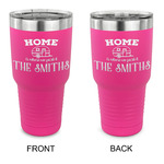 Camper 30 oz Stainless Steel Tumbler - Pink - Double Sided (Personalized)