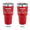 Camper 30 oz Stainless Steel Ringneck Tumblers - Red - Double Sided - APPROVAL