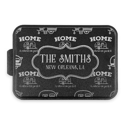 Camper Aluminum Baking Pan with Black Lid (Personalized)