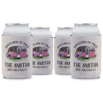 Camper Can Cooler (12 oz) - Set of 4 w/ Name or Text