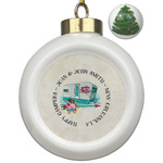 Camper Ceramic Ball Ornament - Christmas Tree (Personalized)