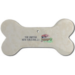 Camper Ceramic Dog Ornament - Front w/ Name or Text