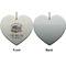 Camper Ceramic Flat Ornament - Heart Front & Back (APPROVAL)