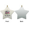 Camper Ceramic Flat Ornament - Star Front & Back (APPROVAL)