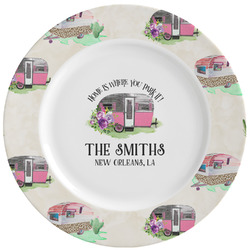 Camper Ceramic Dinner Plates (Set of 4) (Personalized)