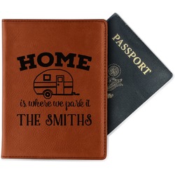 Camper Passport Holder - Faux Leather - Single Sided (Personalized)