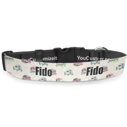 Camper Deluxe Dog Collar - Medium (11.5" to 17.5") (Personalized)