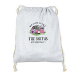 Camper Drawstring Backpack - Sweatshirt Fleece - Single Sided (Personalized)