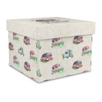 Camper Gift Box with Lid - Canvas Wrapped - Large (Personalized)