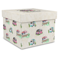 Camper Gift Box with Lid - Canvas Wrapped - XX-Large (Personalized)