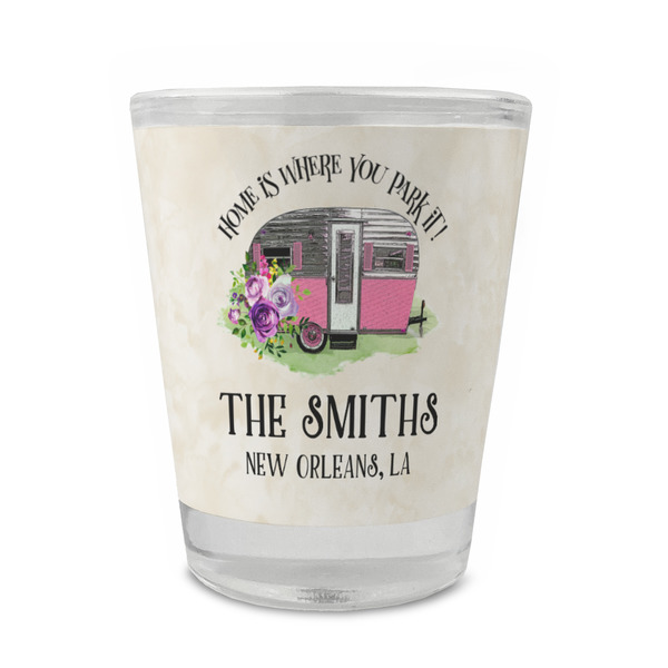 Custom Camper Glass Shot Glass - 1.5 oz - Single (Personalized)