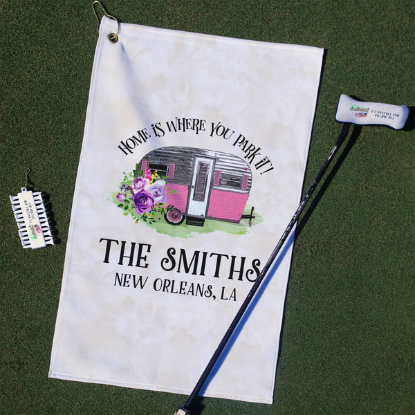 Custom Camper Golf Towel Gift Set (Personalized)