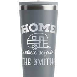 Camper RTIC Everyday Tumbler with Straw - 28oz - Grey - Single-Sided (Personalized)