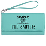 Camper Ladies Leatherette Wallet - Laser Engraved- Teal (Personalized)