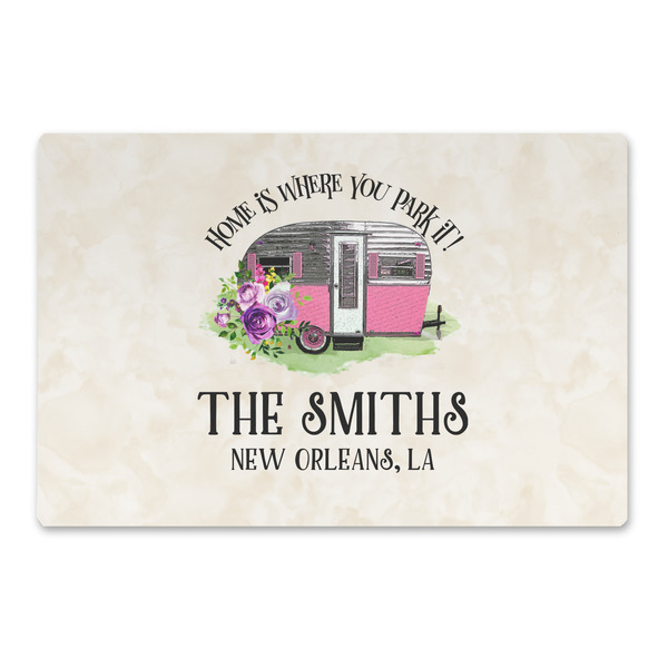 Custom Camper Large Rectangle Car Magnet (Personalized)