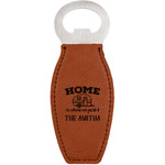 Camper Leatherette Bottle Opener - Double Sided (Personalized)