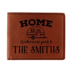 Camper Leatherette Bifold Wallet - Single Sided (Personalized)