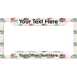 Camper License Plate Frame - Style A (Personalized)