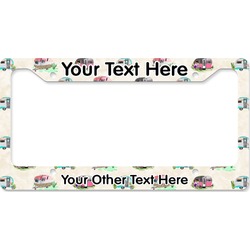 Camper License Plate Frame - Style B (Personalized)