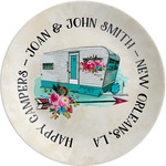 Camper Melamine Salad Plate - 8" (Personalized)