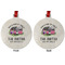 Camper Metal Ball Ornament - Front and Back