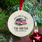 Camper Metal Ball Ornament - Lifestyle