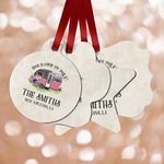 Camper Metal Ornaments - Double Sided w/ Name or Text