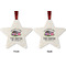 Camper Metal Star Ornament - Front and Back