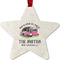 Camper Metal Star Ornament - Front