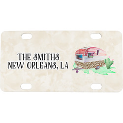 Camper Mini / Bicycle License Plate (4 Holes) (Personalized)