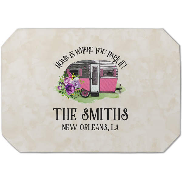 Custom Camper Dining Table Mat - Octagon (Single-Sided) w/ Name or Text