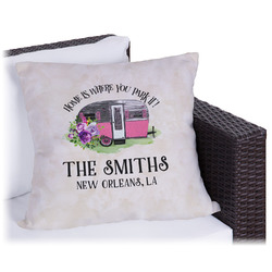 Camper Outdoor Pillow - 20" (Personalized)