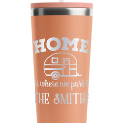 Camper RTIC Everyday Tumbler with Straw - 28oz - Peach - Double-Sided (Personalized)