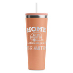 Camper RTIC Everyday Tumbler with Straw - 28oz - Peach - Double-Sided (Personalized)